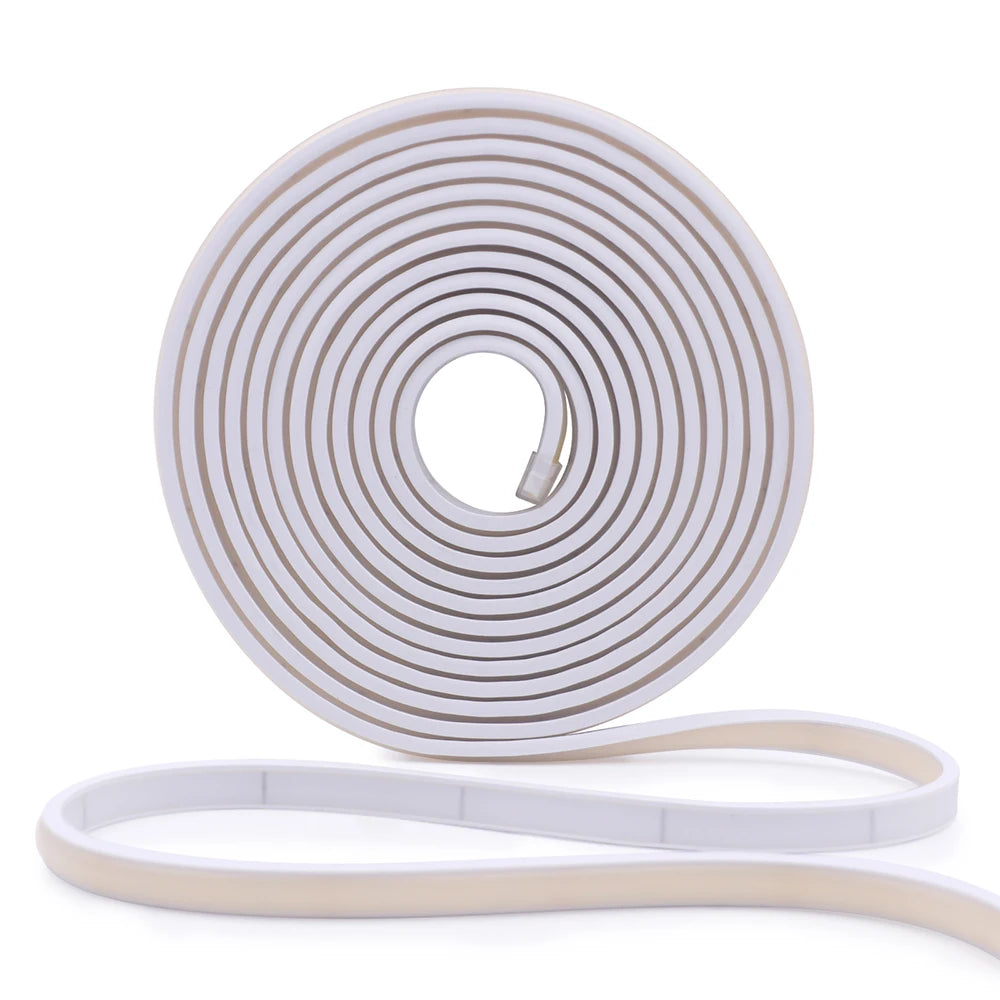 12V 24V COB LED Neon Strip Light Waterproof Ribbon Tape 2Pin Wire Warm Natural White 320LEDs/M Flexible Home Decor 0.5m 1m 2m 5m