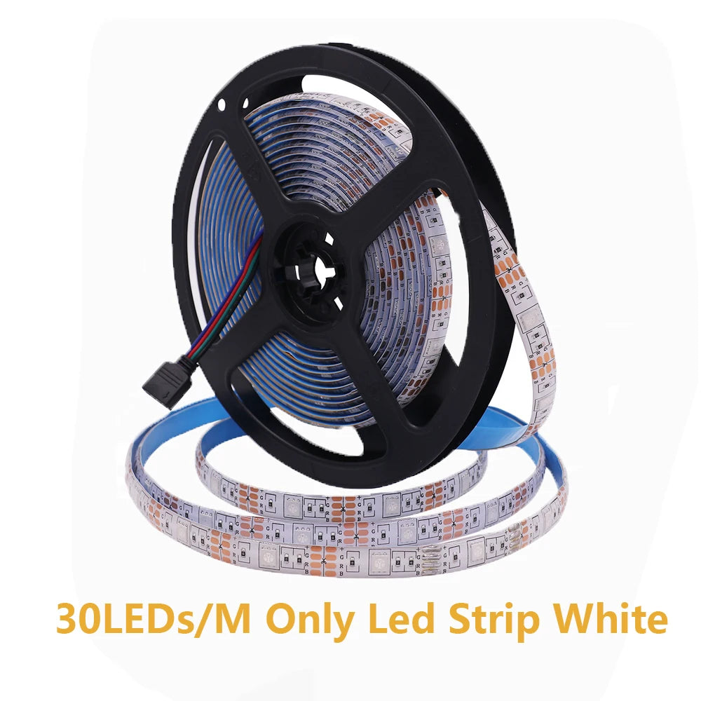 DC 5V 5050 RGB Strip LED Light Battery Powed Waterproof Ribbon Tape Stable Led Strips Indoor Outdoor Decoration Remote Control