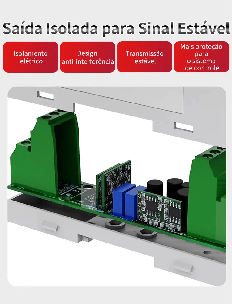 Closed Loop Hall Effect Current Sensor AC DC Current Transmitter 5A 10A 100A 200A 4-20mA 0-10V Non Contact Current Transducer