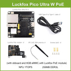 Luckfox Pico Ultra B RV1106 Linux Micro Development Board, Integrates ARM Cortex-A7/RISC-V MCU/NPU/ISP Processors