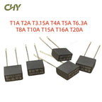 10Pcs/Lot T1A/2/3.15/4/5/6.3/8A/10A/15A/16A/20A 250V MTS Black Square Slow Blow Current Encapsulated  Fuse 8MM（L）*4MM(W)*7MM(H)