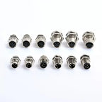 M8 A-Coded Sensor Connector – Panel Back Mount Waterproof Flange Socket & Plug, 3/4/5 Pin Male & Female Threaded Coupling