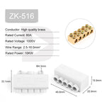 High Power 1 in Multiple out Cable Splicing 60A/400V 1-6mm2 Wire Connector Screw Wiring Terminal Block 80A/1000V 2.5-16mm2