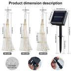 Solar Firework Lights Outdoor  - 90/150/200 LEDs, 8 Modes, Copper Wire Hanging Fairy Lights For Yard, Patio, Tent,Party,Xmas