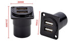 1pc Metal Round/D Type Module RJ45 CAT6&USB 2.0/3.0&Type C&HDMI-Jack Socket Through Network Panel Mounting Electronic Connector
