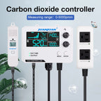 CO2 Detector for Greenhouse CO2 Monitor Controller LCD Digital Carbon Dioxide Controller CO2 Concentration Tester NDIR Sensor