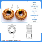20mm 80-26 Iron powder core Toroidal inductor Wirewound inductor Iron powder core Magnetic ring inductor