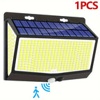 1/2/4Pcs 468LED Solar Wall Lights Outdoor PIR Motion Sensor Solar Sunlight Street Light 3 Modes for Yard Garden Patio Decoration