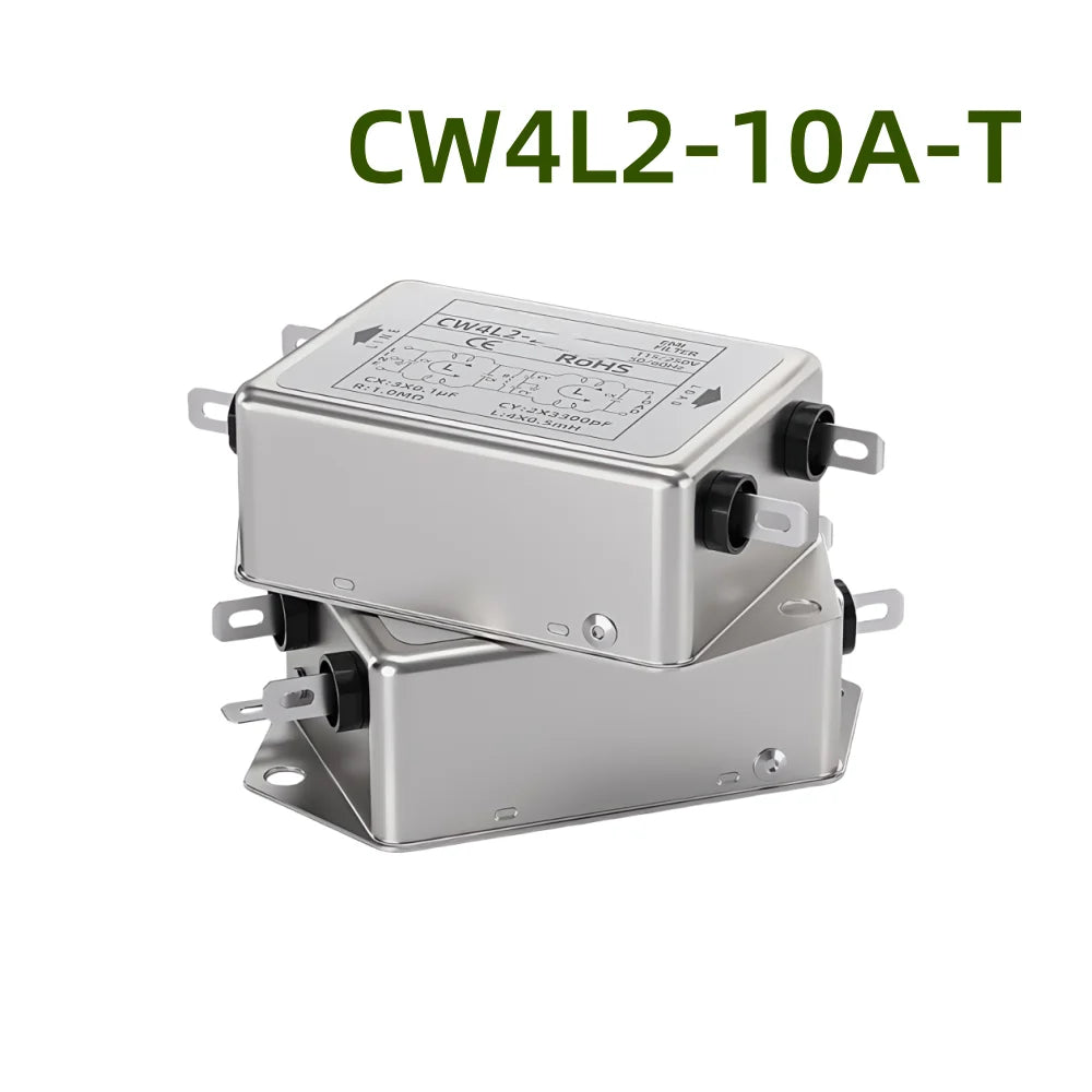 Power EMI Filter CW4L2-10A-T CW4L2-20A-T Single Phase AC 115V / 250V 20A 50/60HZ For Laser Cutting Engraving Machine And Marking