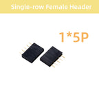 10/15/20PCS Single/Double-row Female Header Socket Pitch 2.54mm 2*2p 3p 4p 5p 6p 7p 8p 9p 10p12p14P16p18p20p22p40p Pin Connector