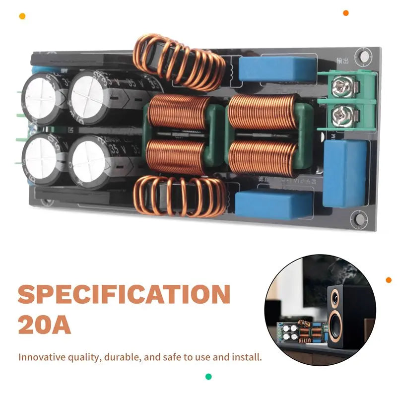 AC EMI Filter Audio Power Amplifier EMC EMI Electromagnetic Interference Purify Power DC Differential Mode Common