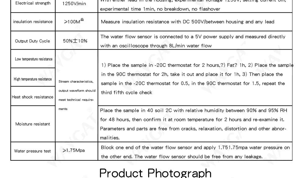 Water Flow Sensor Flowmeter Hall Flow Sensor Water Control 1-30L/min