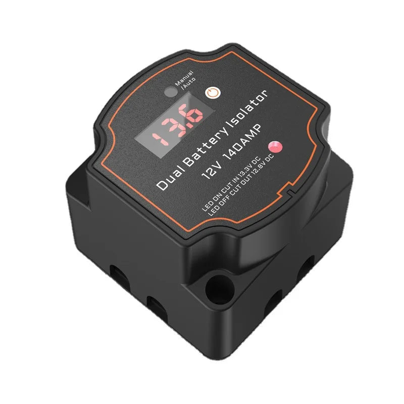 New Design Digital  Display Dual Battery Isolator 12V 140A Voltage Sensitive Intelligent Split Charge Relay VSR For Camper Car