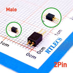 2 5 20 Pcs Spring Loaded 1.27 MM Pitch Pogo Pin Connector 2 5 6 8 10 Position Male Pad PCB Header Single Row Through Holes Probe