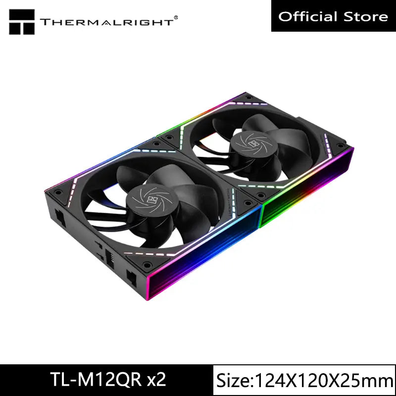 Thermalright TL-M12Q  Computer case cooling fan, wireless splicing/infinity frame/high performance fan