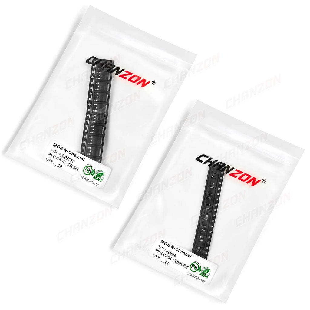 Original 10PCS TO-252 TSSOP-8 AOD2810 AOD4184A AOD4454 8205A AOD403 N/P-channel SMD Mosfet Transistor Integrated Circuit BJT