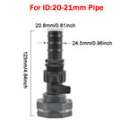 Rain Barrel Overflow Kit, 3/4 Inch Rain Barrel Valve, Barbed Fittings Connectors Tee Elbow Water Pipe Fittings
