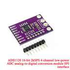 ADS1115 ADS1015 MCP4725 AD5593 ADS1110 ADS1118 ADS1120 ADS1220 MCP3421 SGM58031 PCF8591 Analog-to-Digital Breakout Board Module