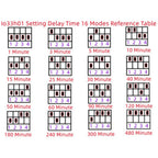 1-480Min Timer Adjustable Disconnect Delay Controller AC 110V 220V Power-ON Delay OFF Relay Switch 7A Output Current Relay Board