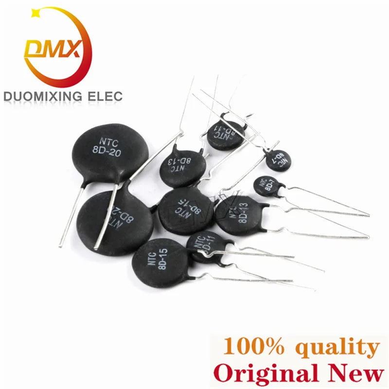 5PCS MF72 thermistor 33D/5D/8D/47D/20D/10D-5/7/9/11/13/15/20/25 PTC 15P/16P NTC negative temperature coefficient thermistor