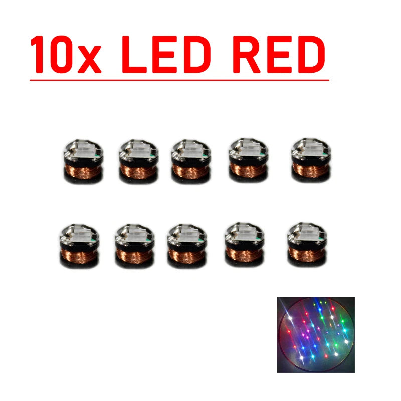 70mm USB Wireless Power Supply Transmitter Coil Charging Module + 10pcs Wireless Led Receiver Lamp Lighting Light Toy Mode