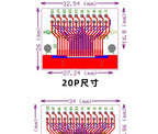 FPC/FFC Adapter Board Welded 0.5mm/1.0mm Pitch Connector Turned Straight Into 2.54 Flexible Cable Adapter Seat 4P 6 8P 10P~80Pin