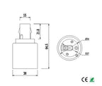 2PCS 2-Pin G24d to E26 E27 adapter 2P CFL Led Bombillas G24 to Screw Light Socket Bulb Base Lampholder Converter Adapter