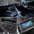 Car Wireless Charger for Samsung Galaxy S24 S23 S22 Induction Fast Car Charging Pad for iPhone Xiaomi Mobile Phone Car Charger