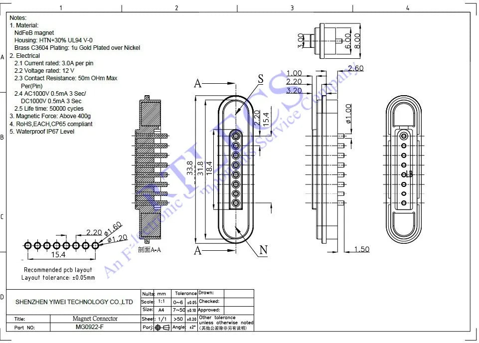 Universal Magnetic Pogo Pin Connector Set Male Female 5-9 Pins for RC Drone Car LED Strip 5-24VDC DIY Compatible with JR JST SM