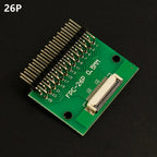 1pcs 4P-- 80P 0.5mm Pitch Connector SMT Adapter to 2.54mm 1.00 Inch Hole FPC FFC Cable Welded Board + Double Row Straight Pin