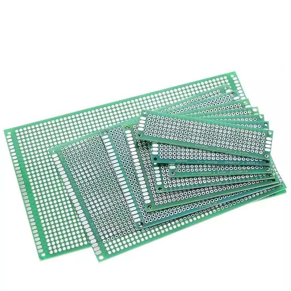 Double Side Prototype Diy Universal Printed Circuit 2.54mm PCB Board Protoboard For DIY Soldering Project 6x8 5x7 4x6 3x7 2x8cm