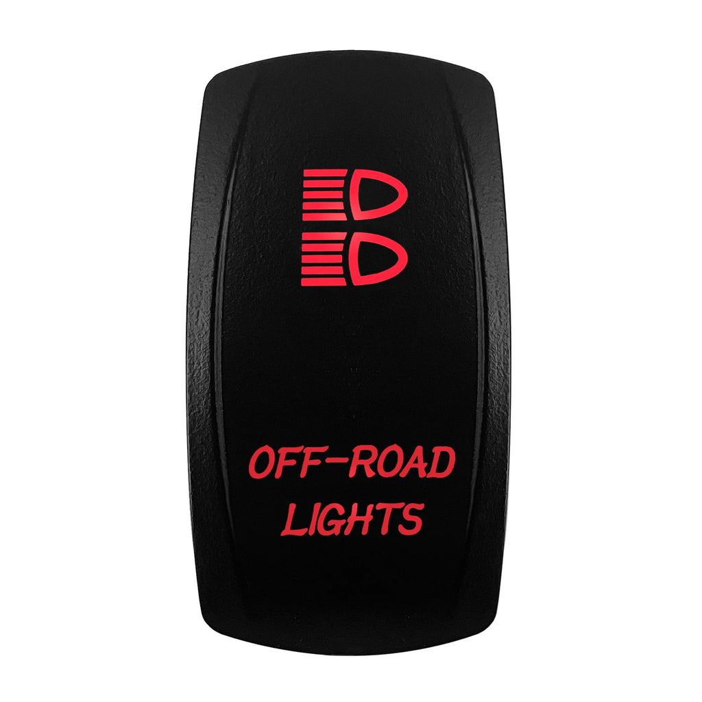 Red Led Light Rocker Switch 12V/24V SPST DPDT Toggle Switch ON OFF/ ON OFF ON Backlight Latching / Momentary Dash Panel Control