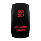 Red Led Light Rocker Switch 12V/24V SPST DPDT Toggle Switch ON OFF/ ON OFF ON Backlight Latching / Momentary Dash Panel Control