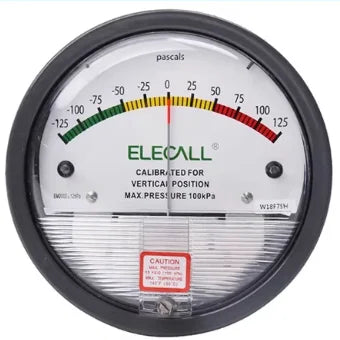 ELECALL EM2000 Differential Pressure Gauge Pa/Kpa/psi/mmH₂O for Air Gas Meters Barometer Pressure for Clean Room