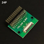 1pcs 4P-- 80P 0.5mm Pitch Connector SMT Adapter to 2.54mm 1.00 Inch Hole FPC FFC Cable Welded Board + Double Row Straight Pin