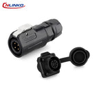CNLINKO M12 IP68 Circular Solder Connector Male/Female Panel Mount PBT Housing Quick Lock for Marine & Industrial Automation