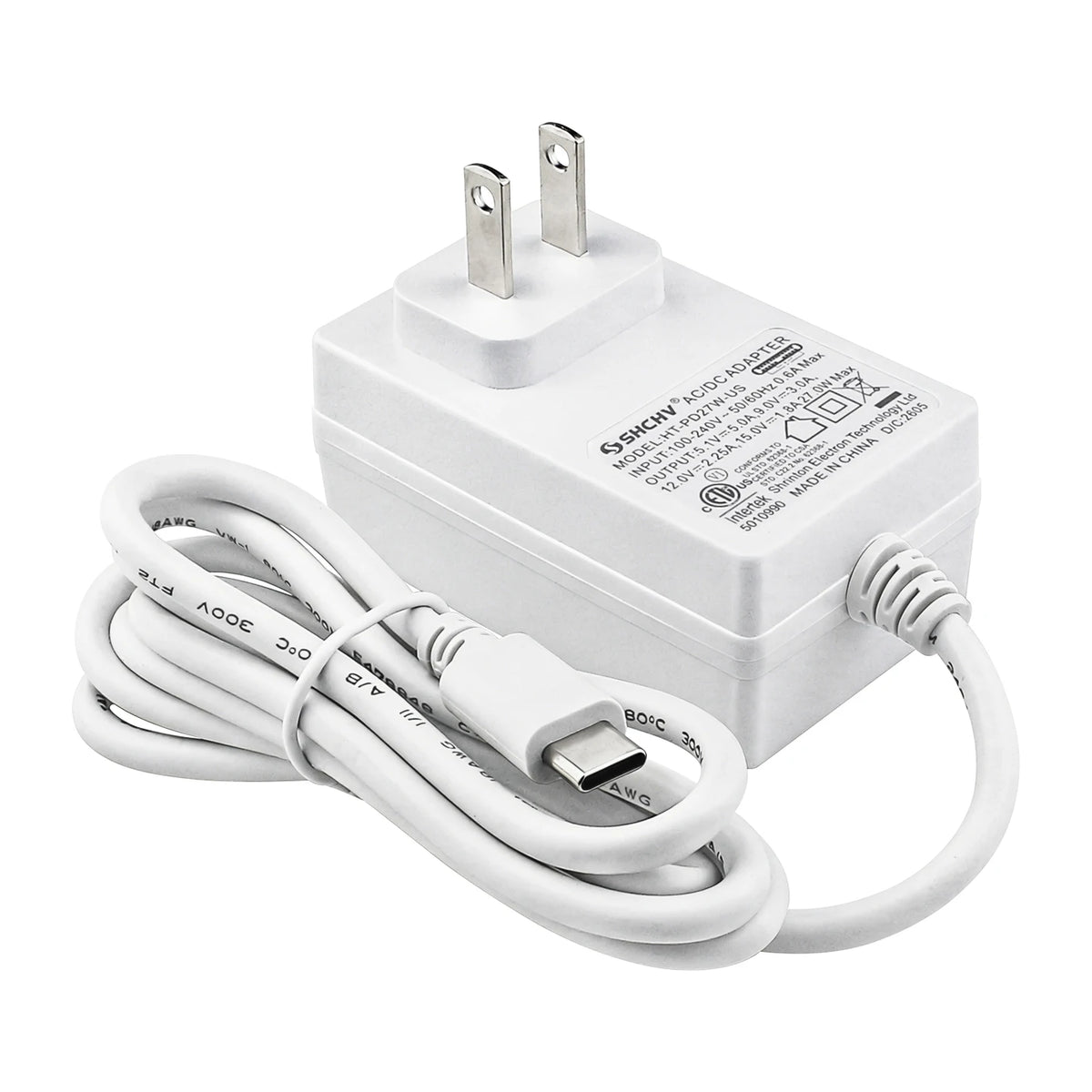 Raspberry Pi 5 27W Power Supply 5.1V 5A USB Type C Charger USB Type C Charger EU US UK Plug  for Raspberry Pi 5 / 4B RPI 5