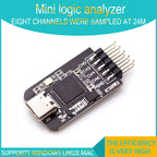 TYPE-C nanoDLA Logic Analyzer ARM FPGA Debug Tool Protocol Analysis 24MHz SampleRate 8 Channels Supports Windows/Linux/Mac