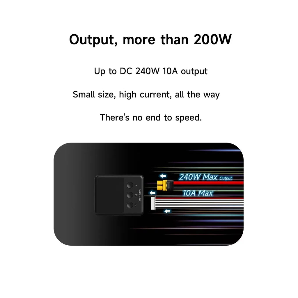 ISDT 608PD Lipo Balance Charger Discharger 240W/10A DC & 140W/5A PD Smart Digital Charger for LiPo/LiFe/LiHV RC Batteries