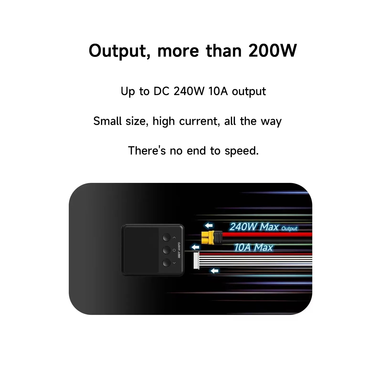 ISDT 608PD Lipo Balance Charger Discharger 240W/10A DC & 140W/5A PD Smart Digital Charger for LiPo/LiFe/LiHV RC Batteries