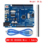 1Set UNO R3 Official Box ATMEGA16U2 / UNO+WiFi R3 MEGA328P Chip CH340G For Arduino UNO R3 Development Board WeMos ESP8266