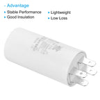 CBB60 8uf-100uf Running Capacitor AC 450V 4 Pins 50/60Hz Double Insert Cylinder Bottom for Air Conditioning Water Pump Fan Motor