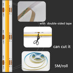 24V CCT COB LED Strip Light 3500K-6500K RA90 608LED/m LED Bar 2.4G RF Touch Remote Smart Life Alexa Google Tuya Wifi Controller