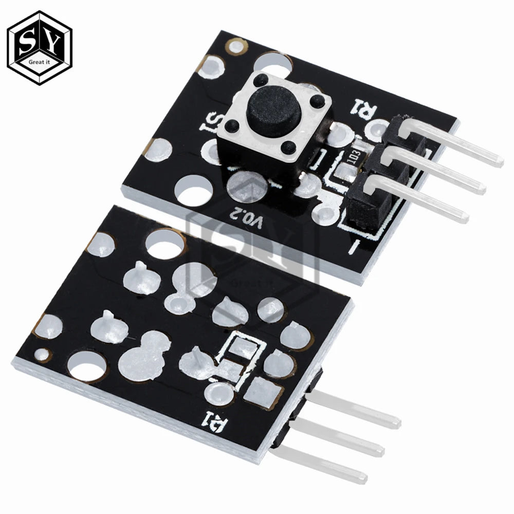 KY-004 3pin Button Key Switch Sensor Module for Arduino Diy Starter Kit 6*6*5mm 6x6x5mm KY004