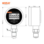 Moray  LCD Display 304 Stainless Steel High Pressure Manometer Mini Digital Pressure Gauge High Accuracy ME261P