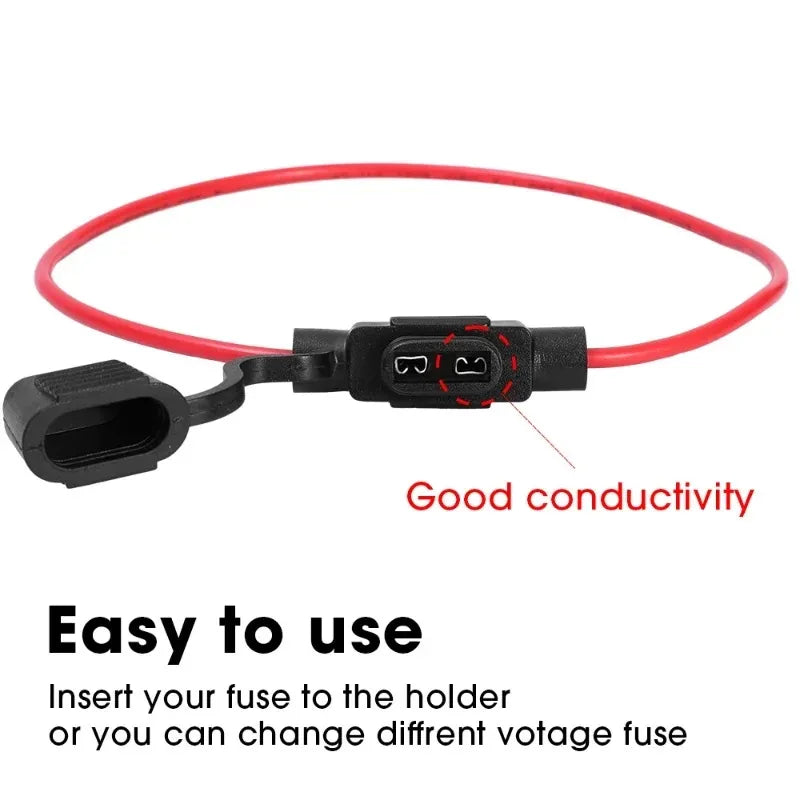 5/10pcs Car Mini Blade Fuse Holder Splash-proof Box 12V 30A with Fuses Blade Wire Cutoff Switch Socket Automotive Fuse Socket