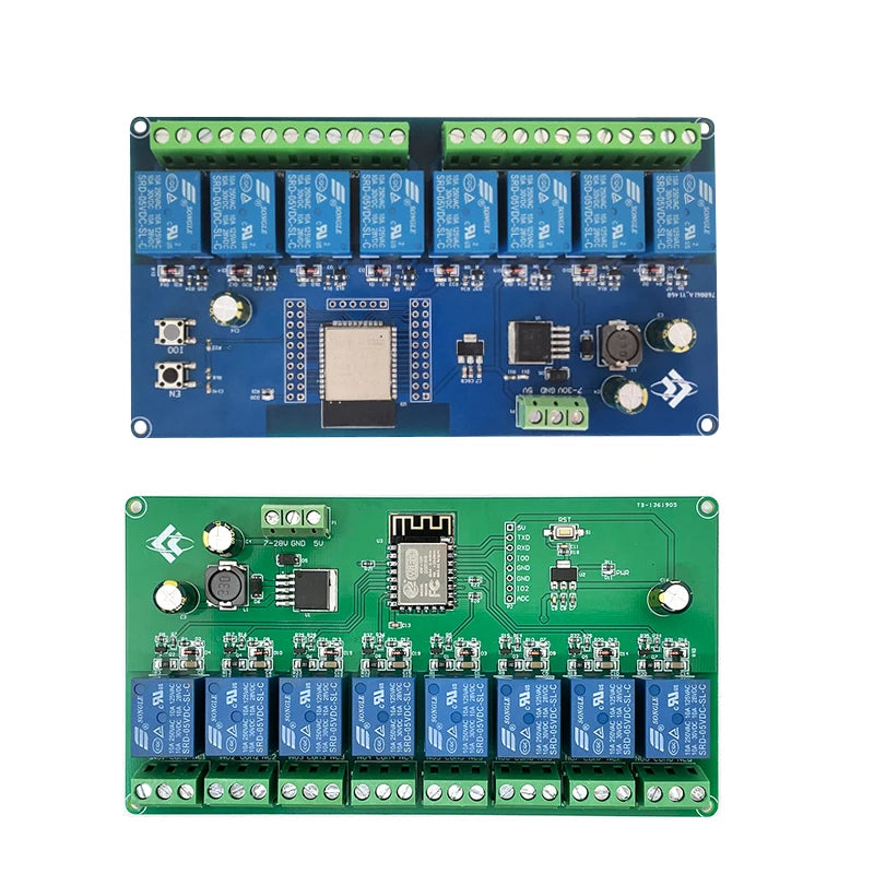 ESP8266 / ESP32 WIFI 8 Channel Relay Module Esp-12F / ESP32 Development Board DC 5V / 7-28V