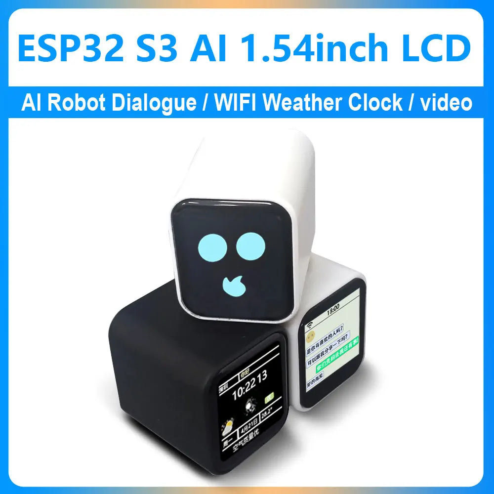 ESP32-S3 DeepSeek AI Chat Box 1.54 Inch LCD N16R8 Development Board Display Screen Voice Intercom Robot Electronic Clock