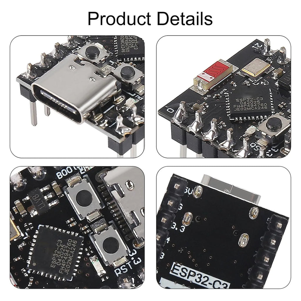 2pcs ESP32-C3 Development Board ESP32 SuperMini Development Board ESP32 Development Board WiFi Bluetooth For Arduino