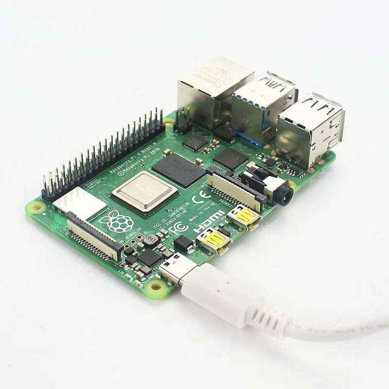 Original Raspberry Pi 4 Official USB-C Power Supply 5.1V 3A White Power Charger Power Adapter for Raspberry Pi 4 Model B